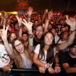Fans de la banda británica "Editors", durante el concierto del Low Festival.
