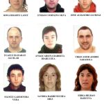 Imagen de archivo de algunos de los detenidos por pertenecer a Ekin