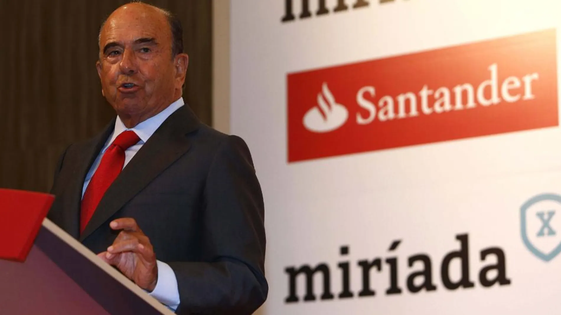 El presidente del banco Santander, Emilio Botín.