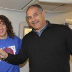 Carles Puyol y Andoni Zubizarreta, en una imagen de archivo