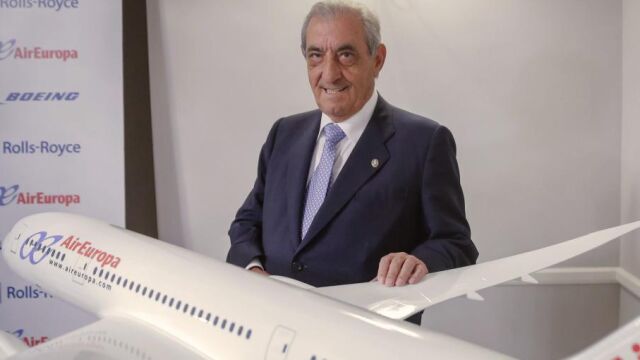 El presidente del grupo Globalia, al que pertenece Air Europa, Juan José Hidalgo