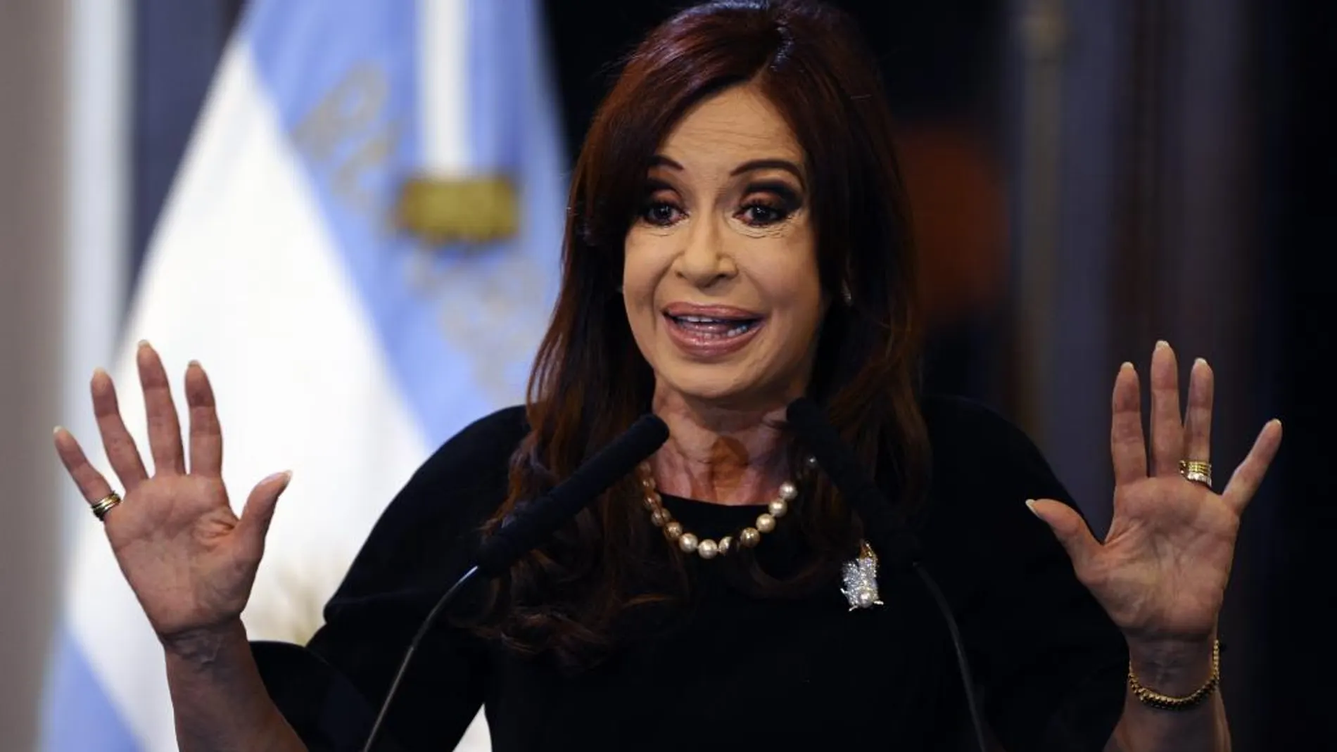 La todavía vicepresidenta de Argentina, Cristina Fernández de Kirchner