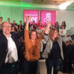 Susana Díaz junto a Isabel Ambrosio, hoy, durante la presentación de ésta como candidata a la Alcaldía de Córdoba.