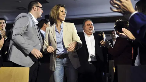 María Dolores de Cospedal, durante la presentación hoy en Toledo de la candidatura autonómica del partido