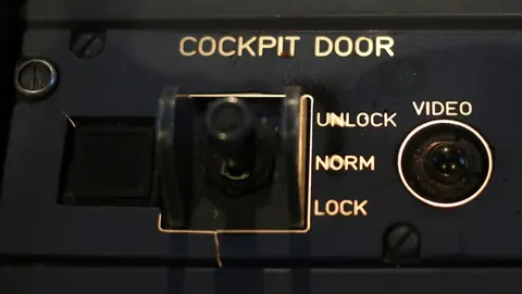 Mandos de apertura y bloqueo de la puerta de la cabina