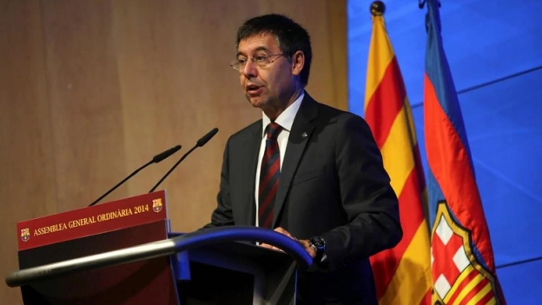 Josep María Bartomeu se dirigió hoy al Senado blaugrana