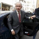 Rodrigo Rato tras asistir al registro de su oficina el pasado mes de abril