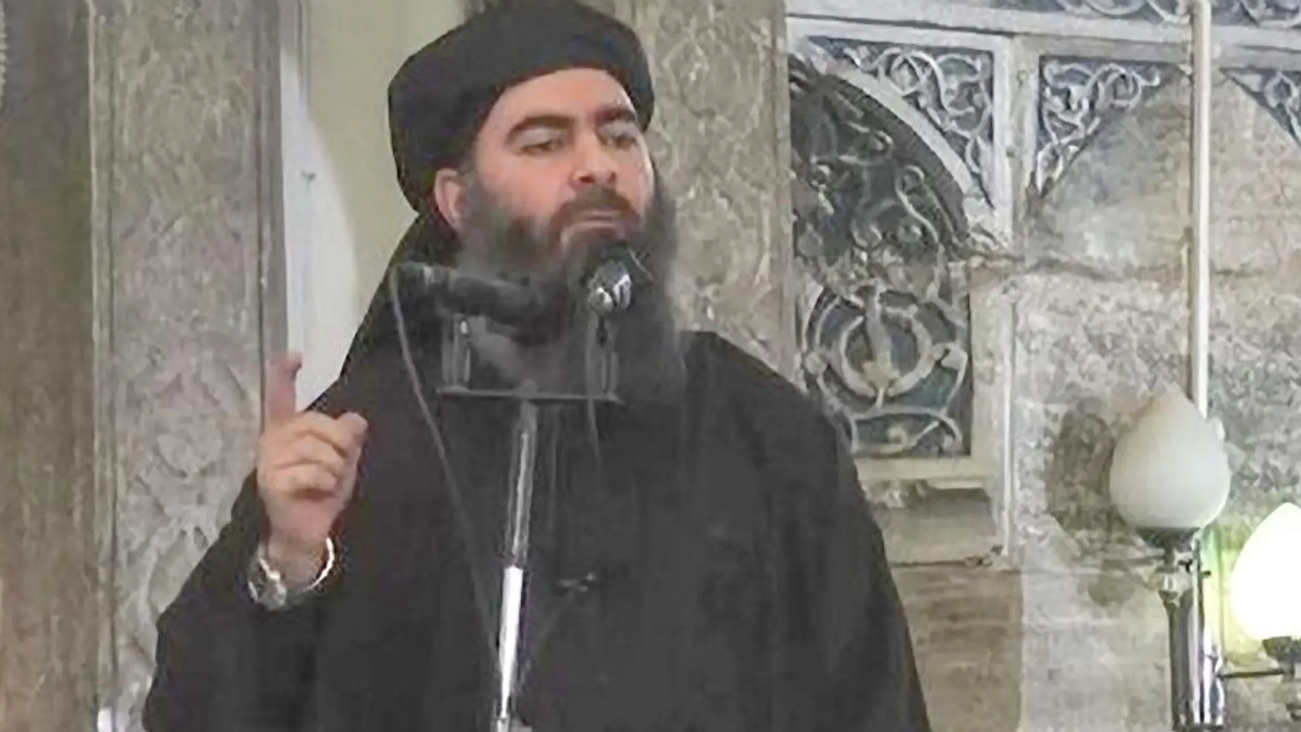 El líder de Estado Islámico, Abu Bakr al Baghdadi, en un video difundido por EI en septiembre