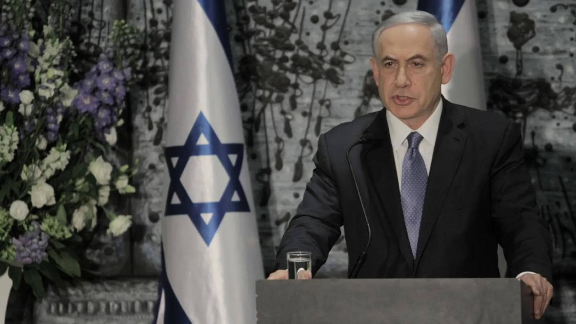 El primer ministro israelí, Benjamin Netanyahu, en Jerusalén, ayer
