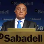 El presidente del Sabadell, Josep Oliu.