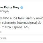 Rajoy: «Pedro del Hierro fue un referente internacional de la moda»