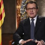 Artur Mas, durante su mensaje institucional a los catalanes.