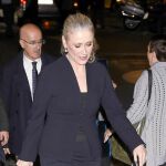Cristina Cifuentes, el lunes, en el funeral de su padre