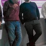 Luis Montes y Miguel Urban, durante la presentación de Podemos Ganar Madrid