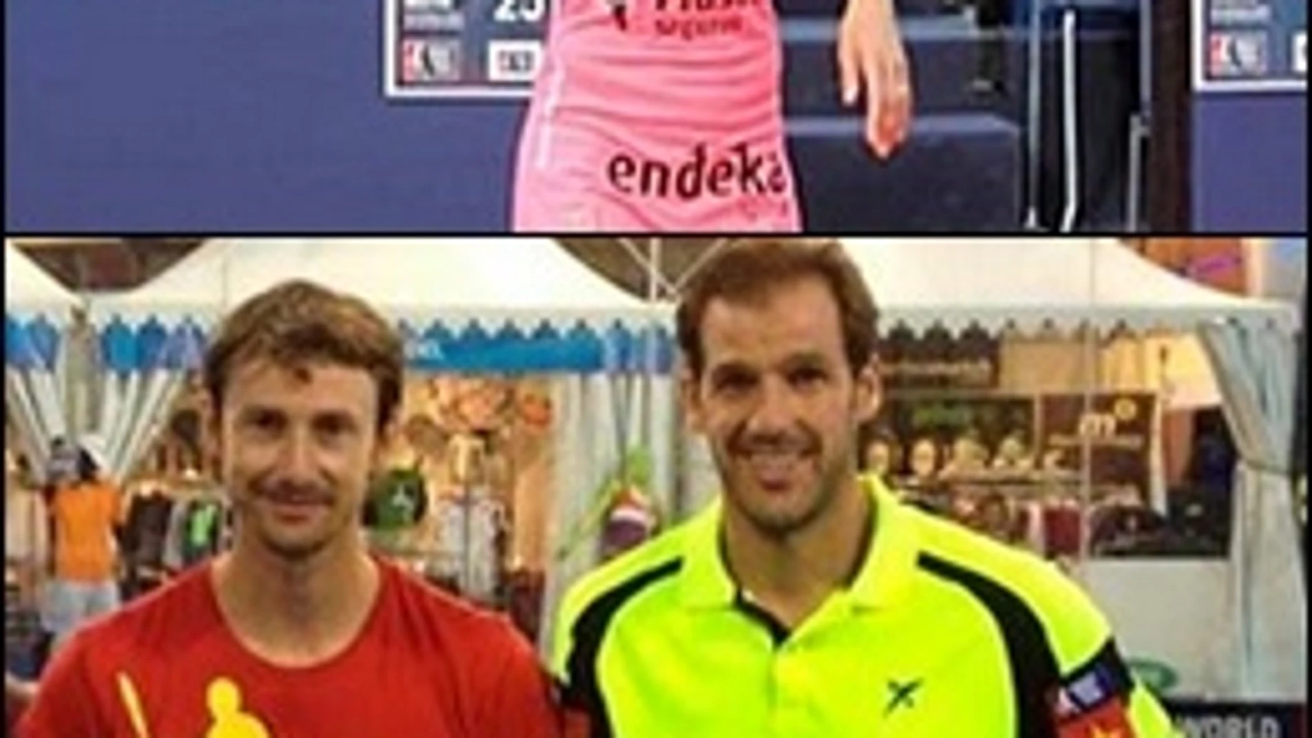 Marta Marrero, Juan Carlos Ferrero y Juan Martín Díaz