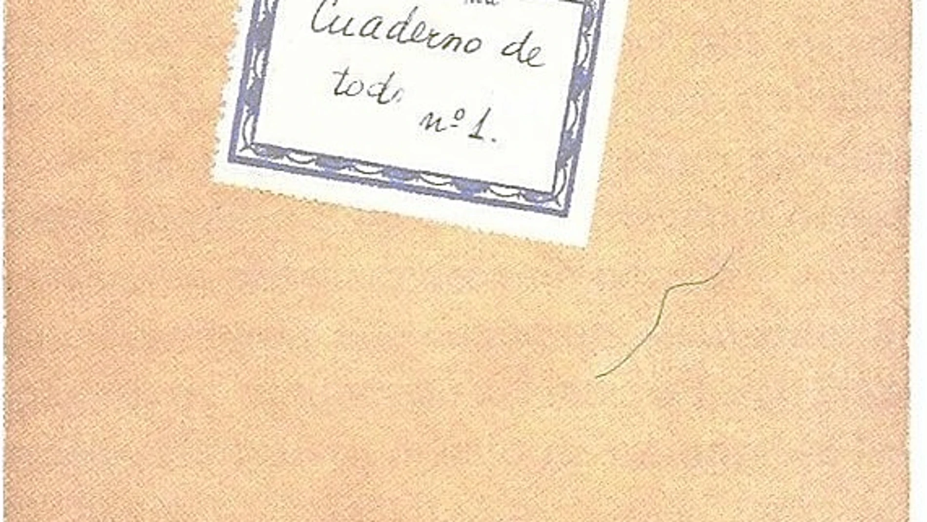 Portada de uno de los cuadernos que la escritora Carmen Martín Gaite utilizó para sus apuntes diarísticos