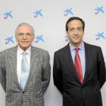 Isidro Fainé, presidente de CaixaBank, y Gonzalo Gortázar, CEO