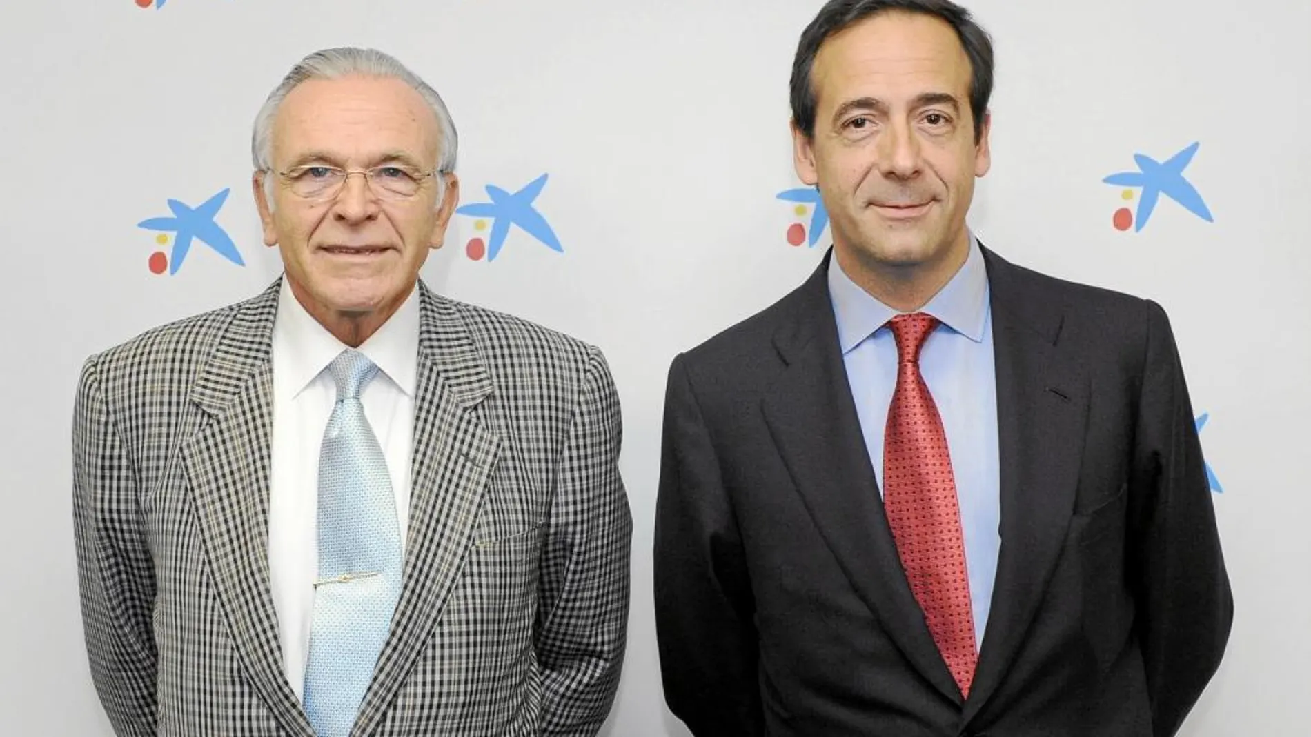 Isidro Fainé, presidente de CaixaBank, y Gonzalo Gortázar, CEO