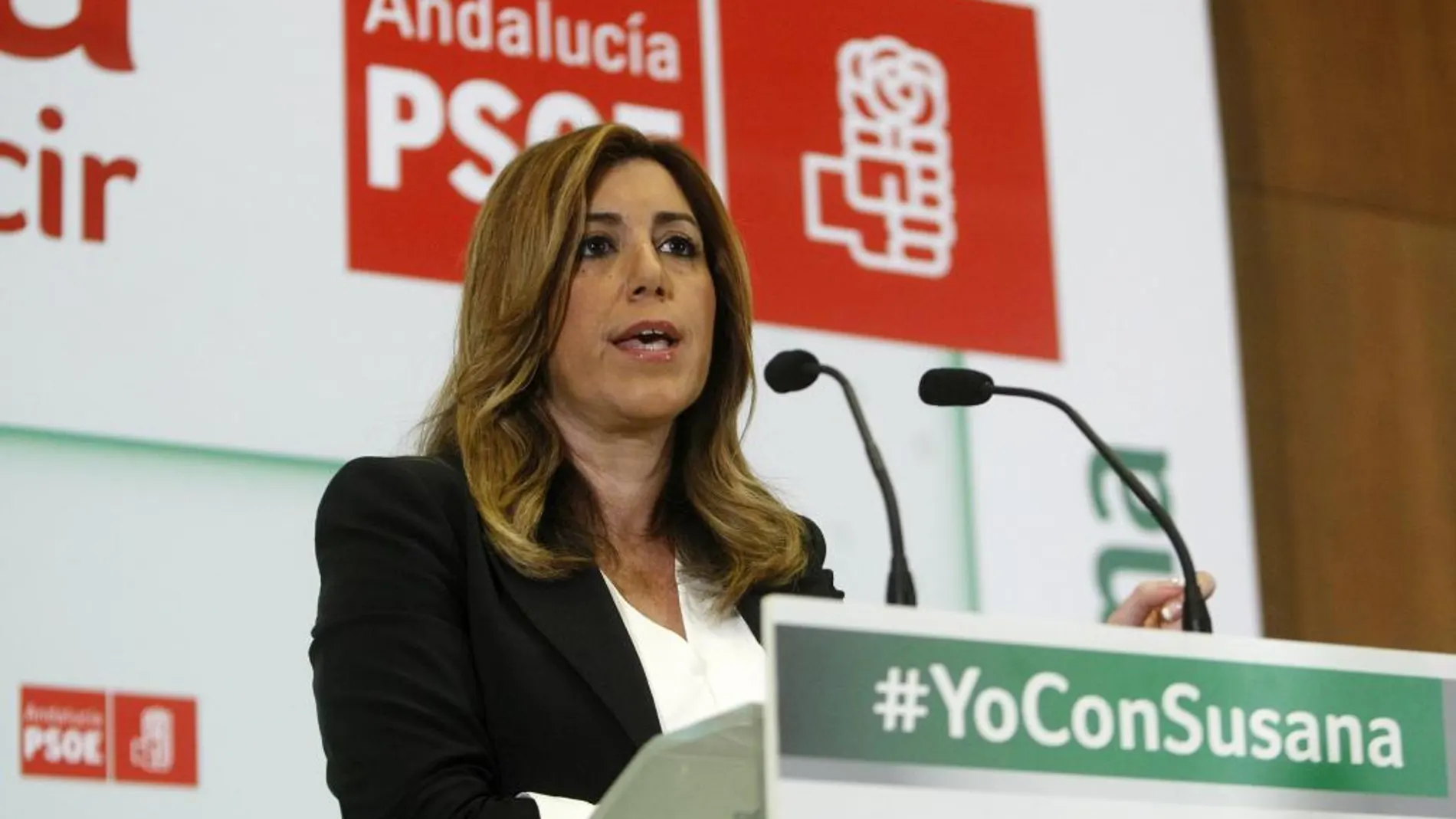 Susana Diaz, presenta el programa electoral del PSOE-A para las elecciones autonomicas.