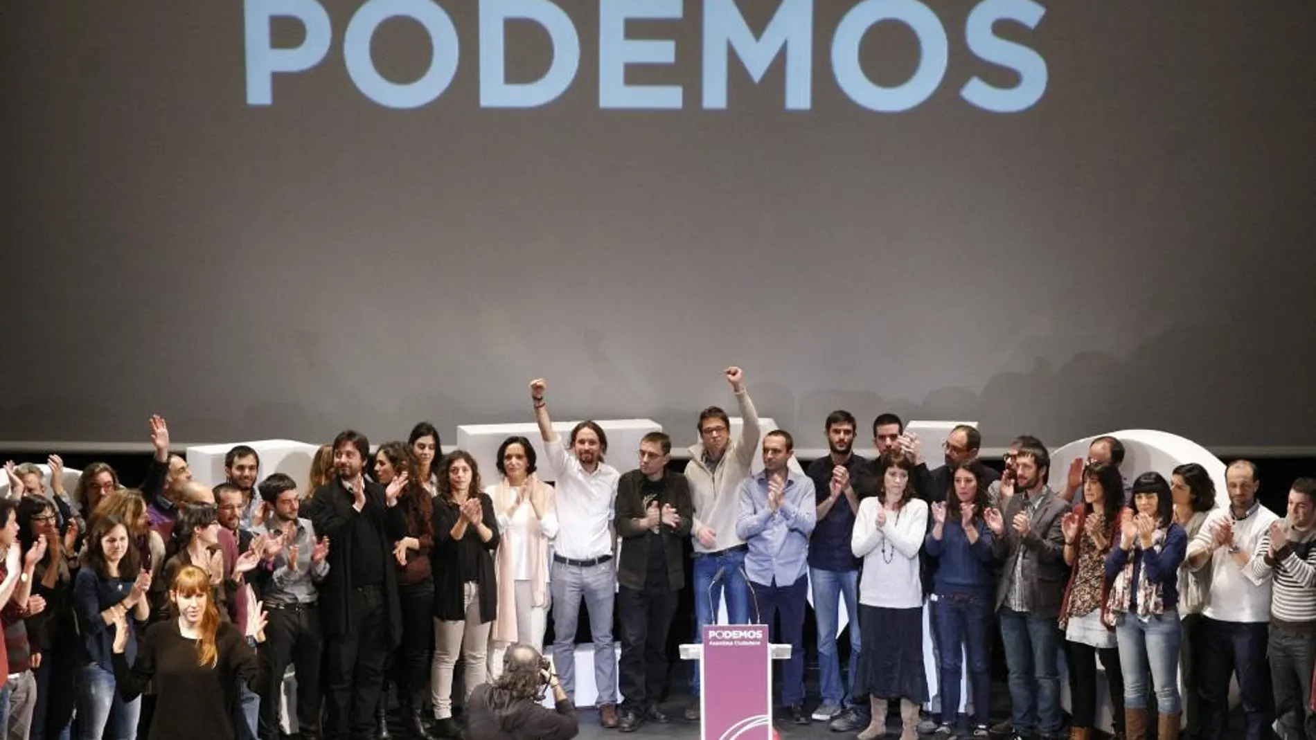 Asamblea de Podemos en la que se elegió a Pablo Iglesias como secretario general del partido.