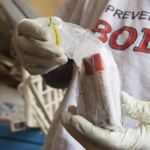 Muestras de sangre de sospechosos de tener el virus