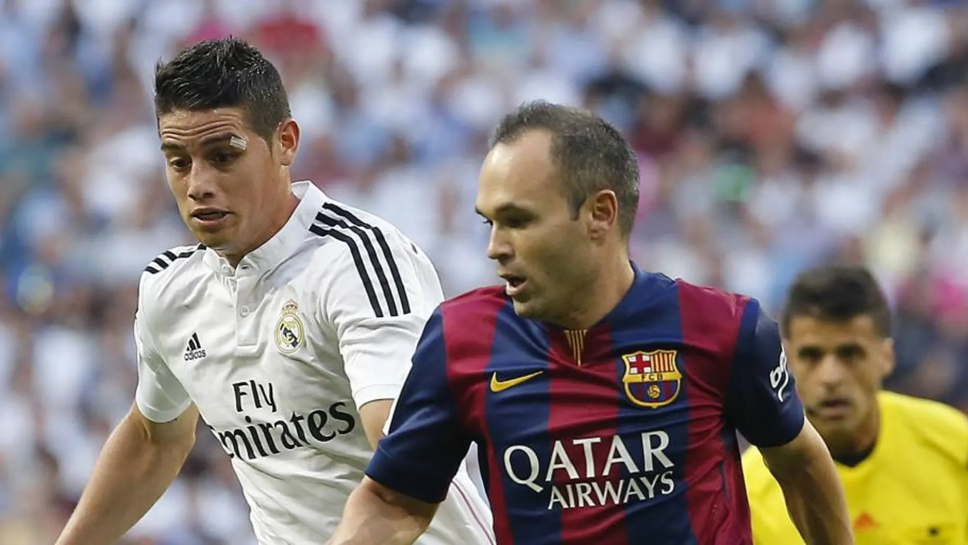 Andrés Iniesta se lesionó en el Bernabéu el pasado mes de octubre