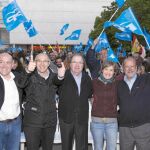 Herrera junto a García Tejerina, León de la Riva, Carnero y Ruiz Medrano