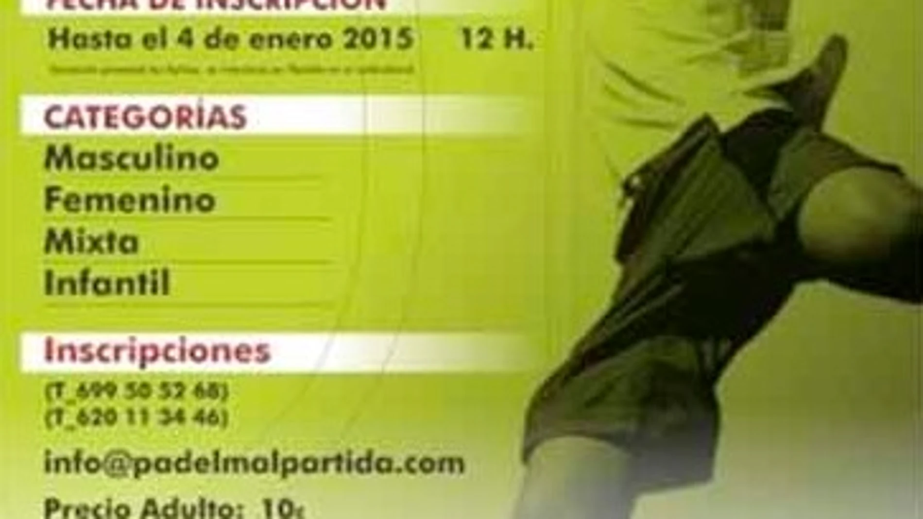 Cartel del torneo.