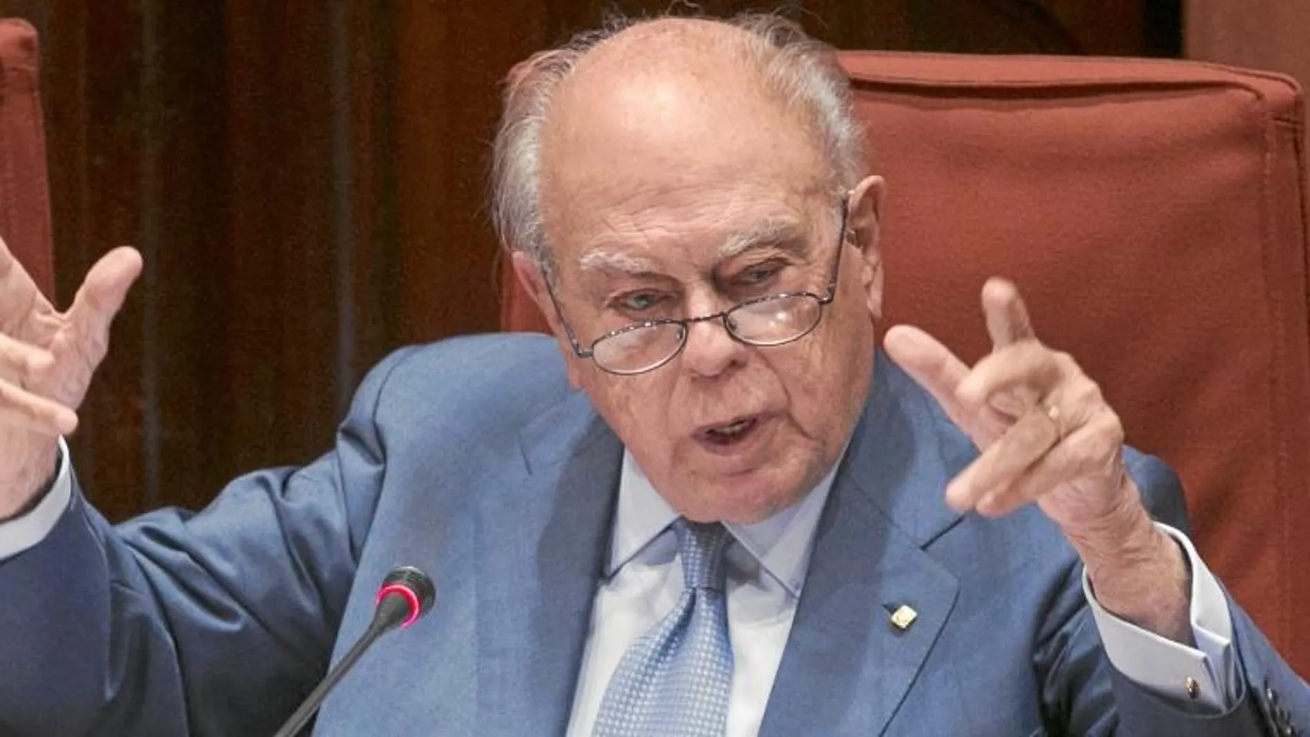 Pujol, en un momento de su comparecencia el 26 de septiembre