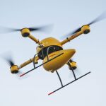 Un dron en pleno vuelo