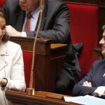 Segolene Royal junto a Manuel Valls