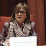Marta Pujol Ferrusola durante su comparecencia ante la comisión de investigación del Parlament
