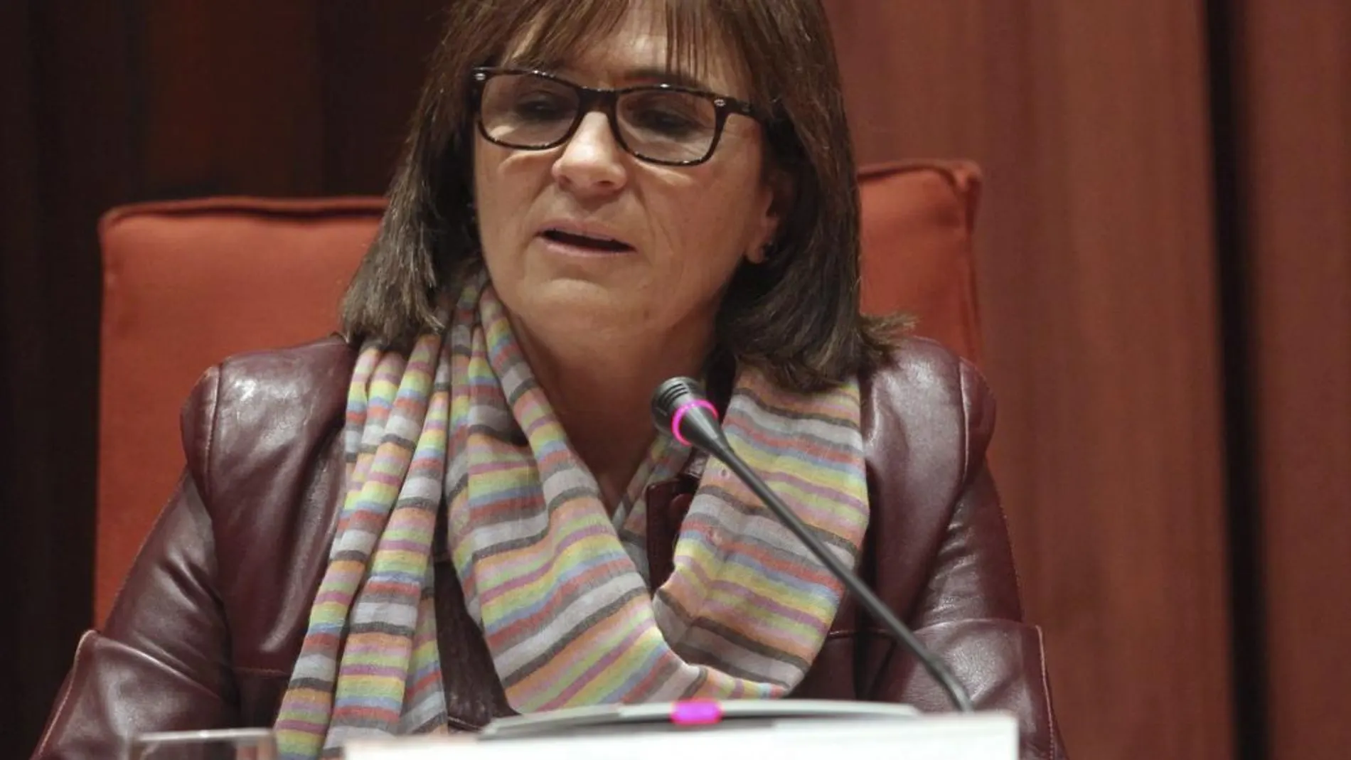 Marta Pujol Ferrusola durante su comparecencia ante la comisión de investigación del Parlament