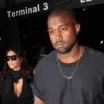 Kanye West con su mujer Kim Kardashian