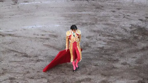 El torero madrileño José Tomás permanece en el ruedo el sábado 24 de abril de 2010
