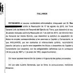 Sentencia que reconoce el derecho de uno de los afectados a recibir sus despachos