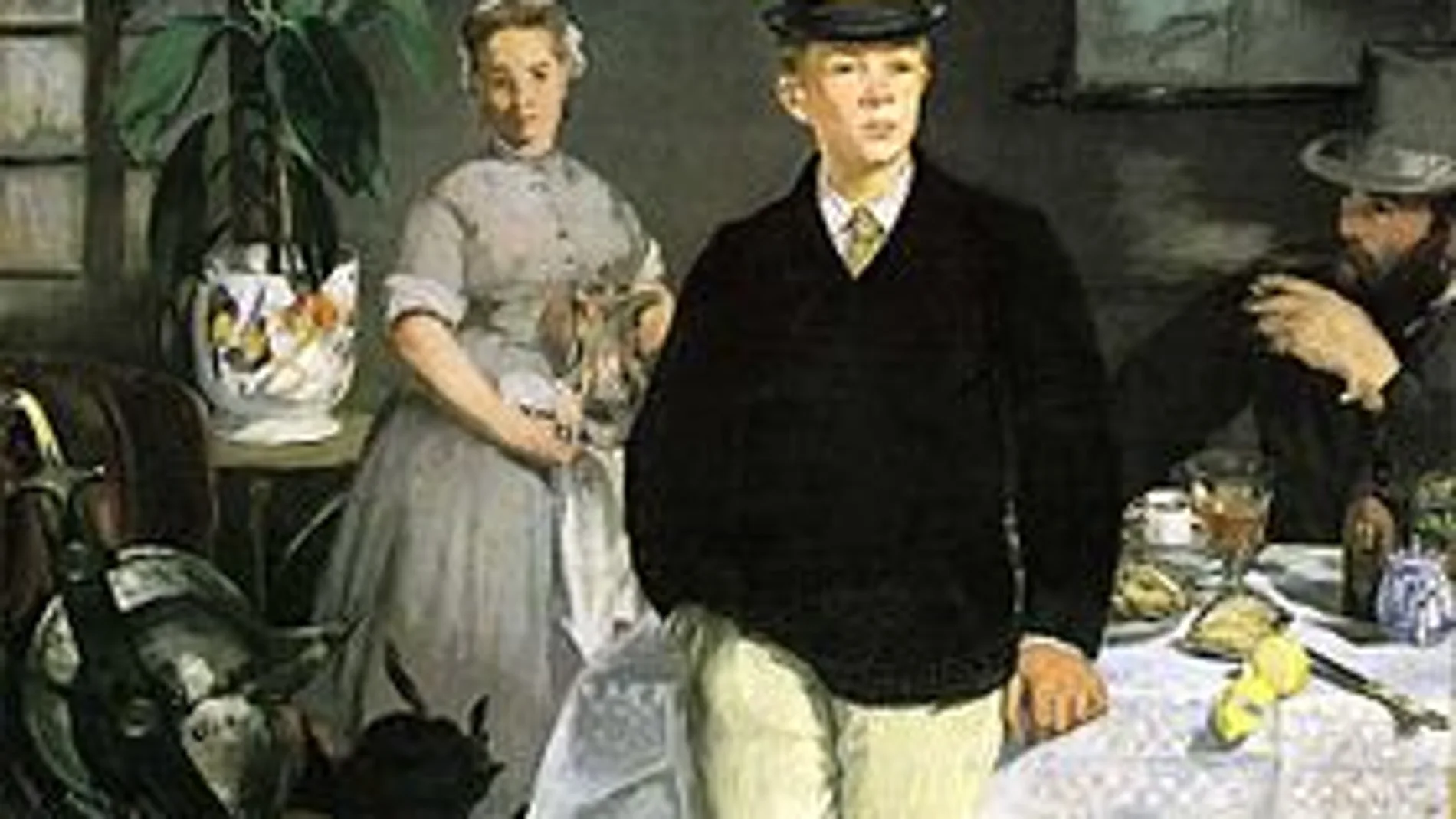 "Le Déjeuner dans l'atelier"(1868).Edouard Manet