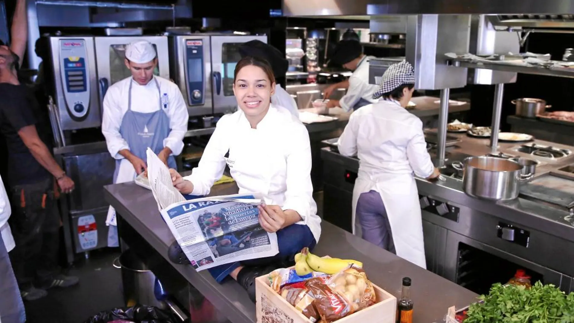 María Marte. Cocinera