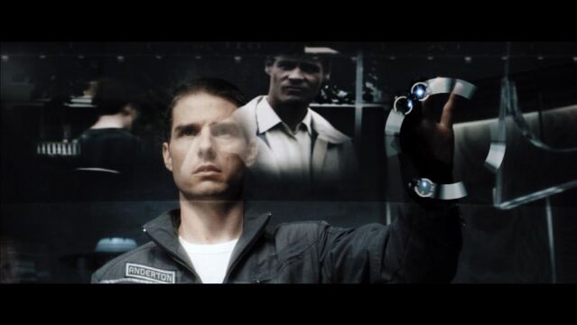 Escena de la película "Minority Report", ambientada en el año 2052