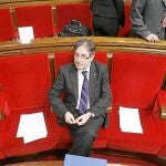 El ex conseller Jordi Ausàs (ERC) en una imagen de archivo en el Parlament de Cataluña