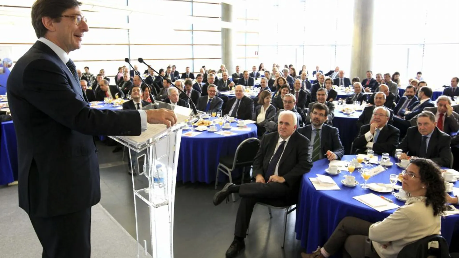 El presidente de Bankia, José Ignacio Goirigolzarri, en conferencia sobre "La adaptación del sistema financiero español al nuevo entorno. La experiencia de Bankia"