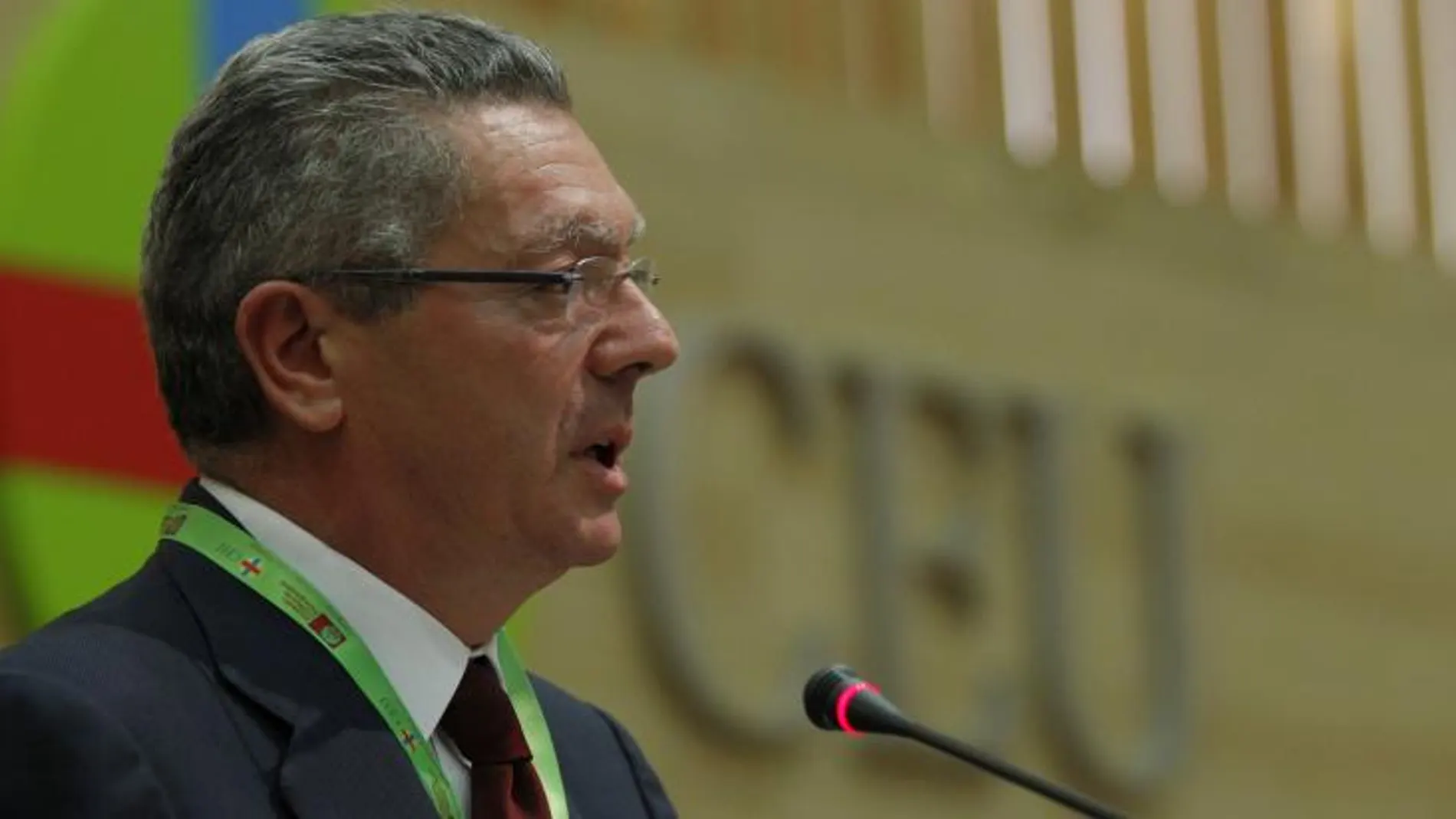 Alberto Ruiz-Gallardón, en la inauguración del congreso Católicos y Vida Pública.