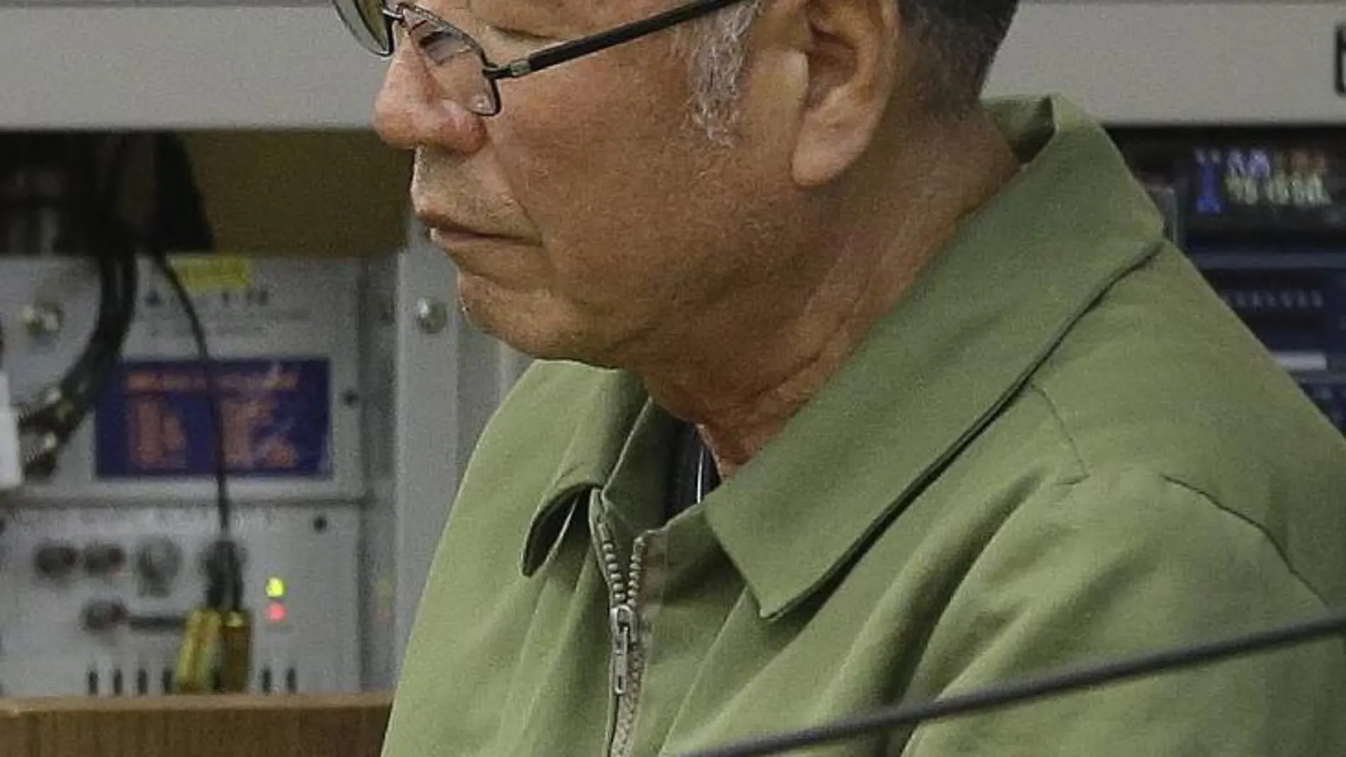 El excapitán del ferri que se hundió en Sewol, Lee Joon-seok, aparece durante la lectura de la sentencia