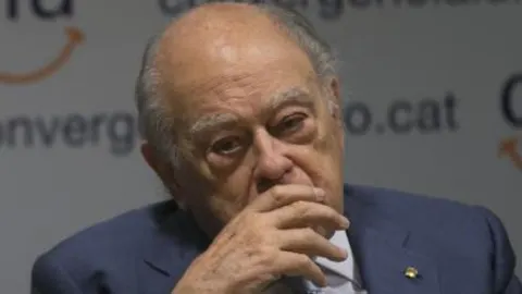 Jordi Pujol, en la reunión de la Ejecutiva nacional de CiU el pasado lunes en Barcelona.