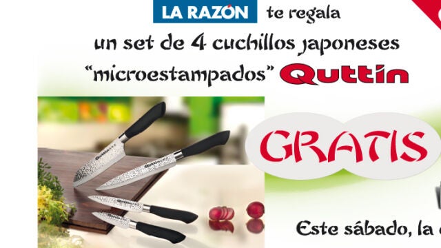 Set de 4 cuchillos japoneses “microestampados” Quttin
