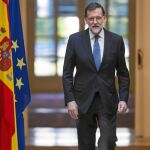 Rajoy, el viernes en Moncloa, se dispone a comparecer ante los medios para la rueda de prensa de balance anual