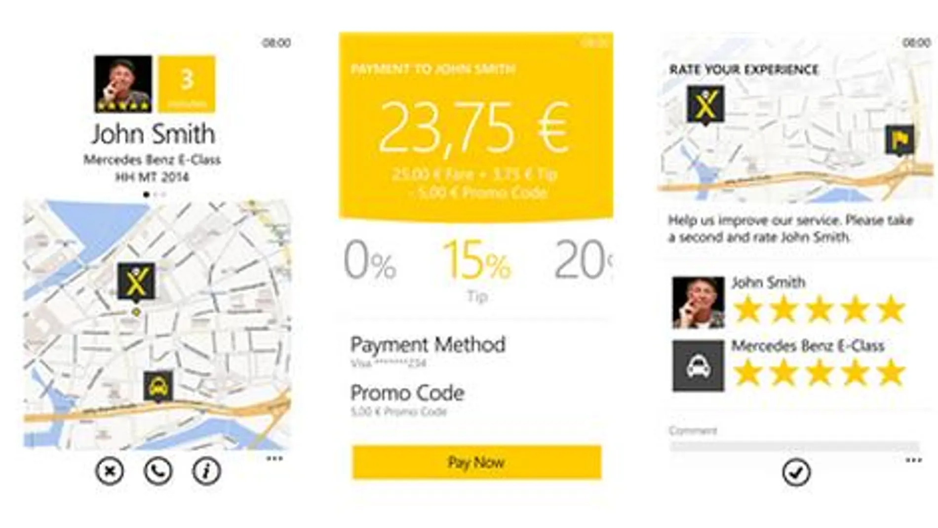 MyTaxi llega a Windows Phone