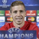 El jugador del Athletic de Bilbao, Iker Muniain, en rueda de prensa antes del partido