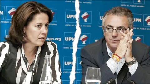 Yolanda Barcina y Miguel Sanz en la última Ejecutiva