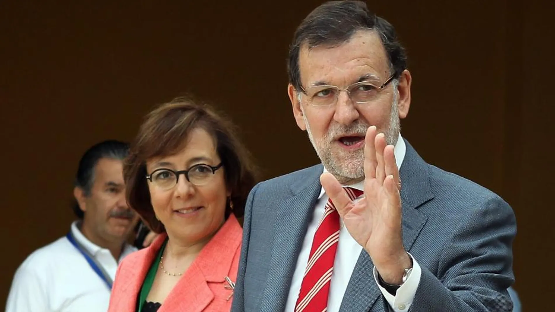 El presidente del Gobierno español, Mariano Rajoy antes de asistir al encuentro